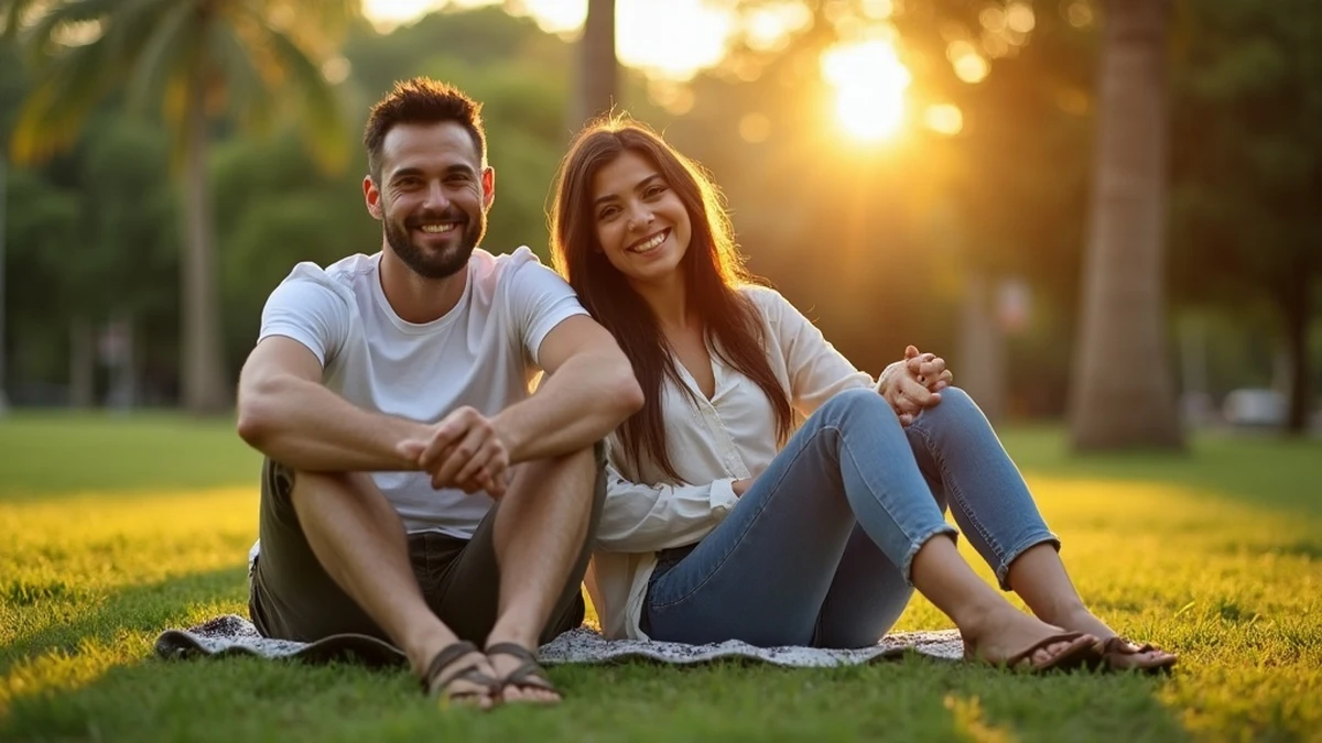 Romantisches Date in einem ruhigen Park in Grenada