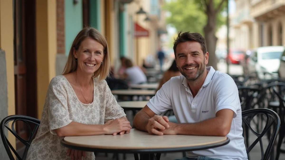 Zwei Singles aus verschiedenen Ländern genießen einen Kaffee in Kuba