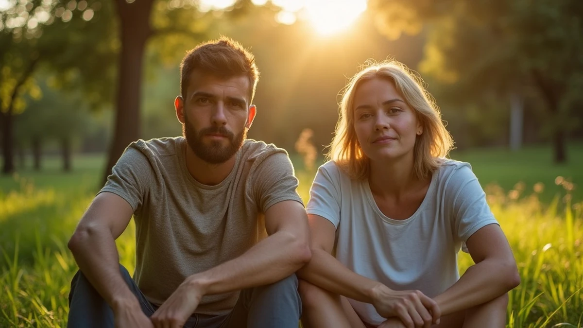 Romantisches Date in einem ruhigen Park in Liberia